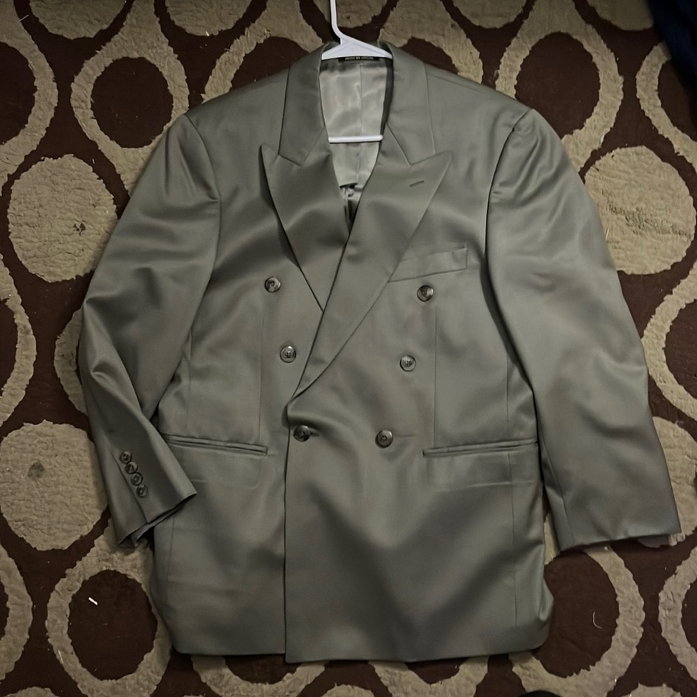 Green suit coat